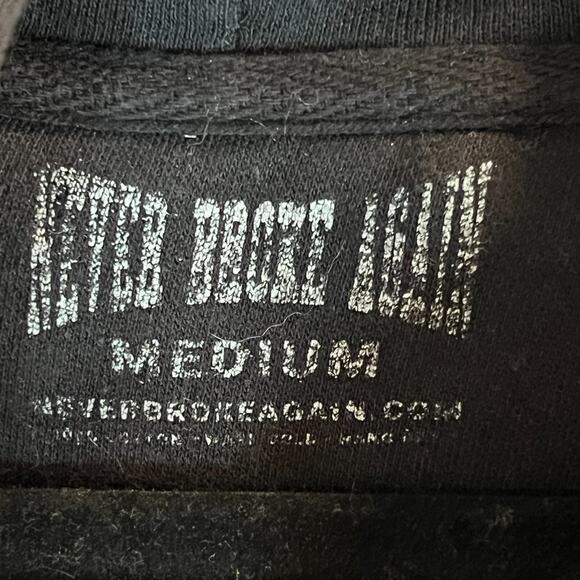 Never Broke Again Sweatshirt Mens Meidum 38 Baby Graphic Print Hoodie Pullover - Picture 3 of 9